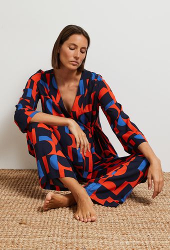 Pyjama kimono imprimé, Ecovero - MONOPRIX FEMME - Modalova