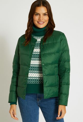 monoprix manteau vert laine