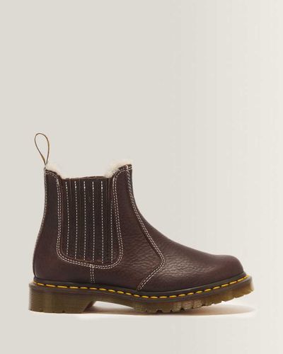 Chelsea Boots 2976 Leonore II en Cuir Grizzly Et Fourrure Synthétique Chaussures en , Taille: 36 - Dr. martens - Modalova