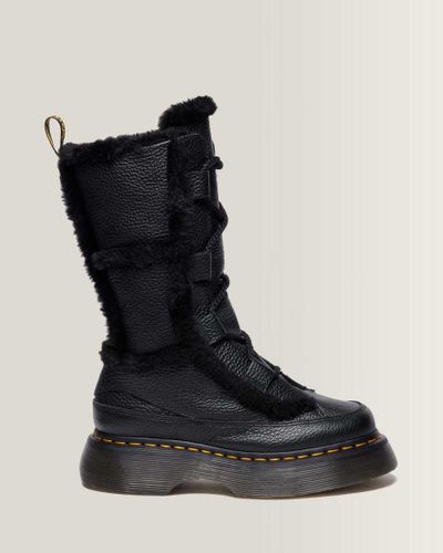 Boots Buzz en Cuir Milled Nappa Doublées De Fourrure Synthétique À Lacets en , Taille: 43 - Dr. martens - Modalova