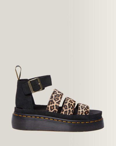 Sandales Plateformes Quad Clarissa II en Cuir Léopard en , Taille: 36 - Dr. martens - Modalova