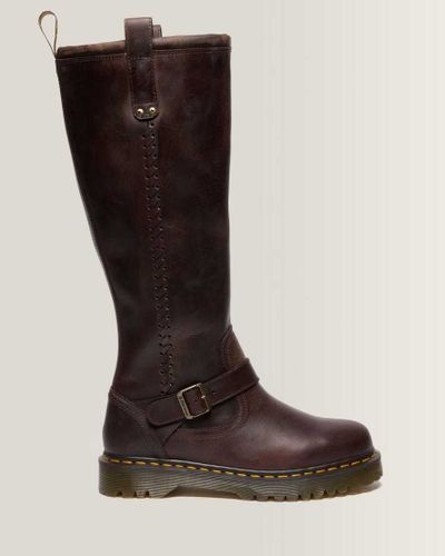 Biker Boots Anistone Hautes en Cuir Crazy Horse en , Taille: 48 - Dr. martens - Modalova