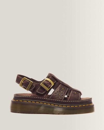 Sandales Fisherman Plateformes Wrenlie en Cuir Grizzly À Bouts Ouverts en , Taille: 39 - Dr. martens - Modalova