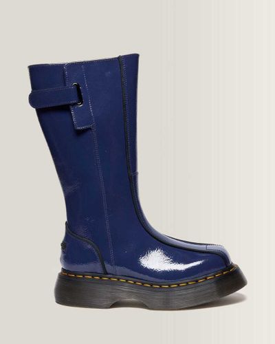 Boots Buzz Hi en Cuir Distressed Patent en , Taille: 40 - Dr. martens - Modalova