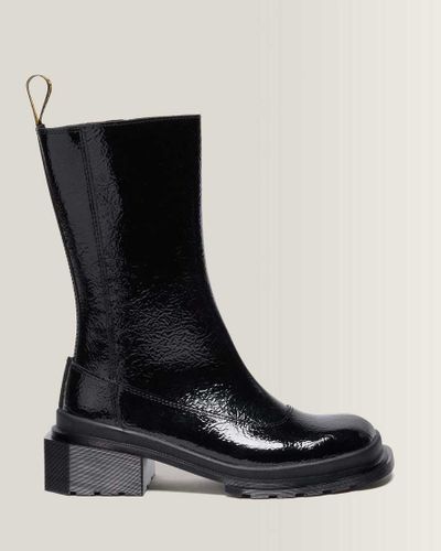 Chelsea Boots Maybole Hi en Cuir Verni À Bouts Carrés Chaussures en , Taille: 40 - Dr. martens - Modalova