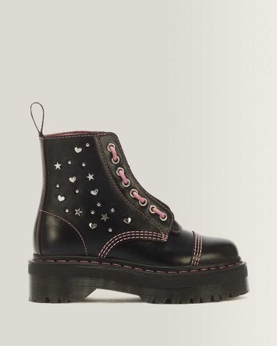 Boots Plateformes Sinclair Hearts & Stars en Cuir Milled Gloss À 8 Œillets Chaussures en , Taille: 37 - Dr. martens - Modalova
