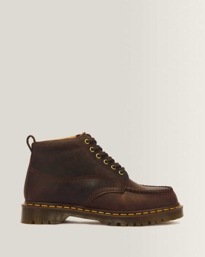 Boots Lowell Chukka en Cuir Crazy Horse À 6 Œillets Et À Bout Mocassin Chaussures en , Taille: 48 - Dr. martens - Modalova
