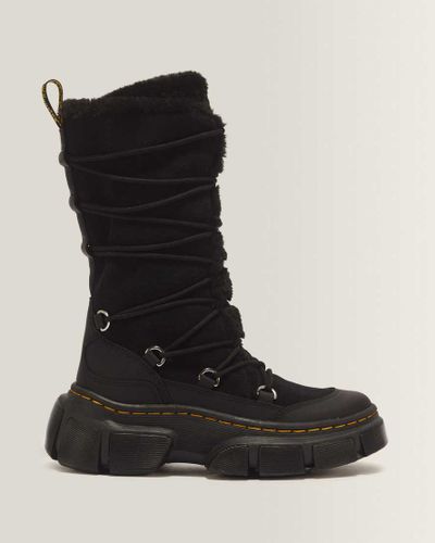 Boots Dmxl en Cuir Et Fausse Fourrure À 7 Œillets en , Taille: 36 - Dr. martens - Modalova