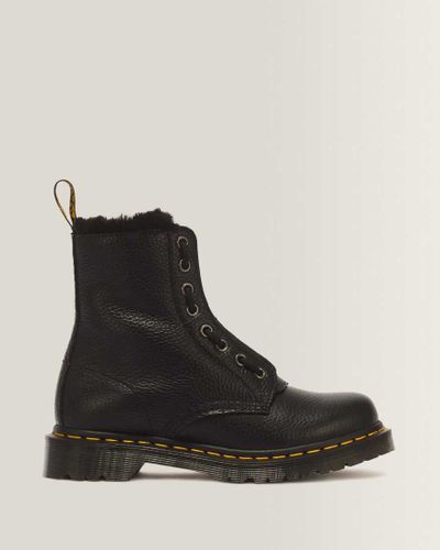 Boots 1460 Serena en Cuir Milled Nappa À Zip Et Lacets en , Taille: 36 - Dr. martens - Modalova