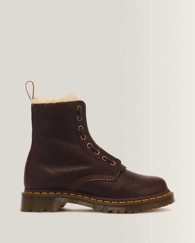 Boots 1460 Serena en Cuir Grizzly À Zip Et Lacets en , Taille: 36 - Dr. martens - Modalova