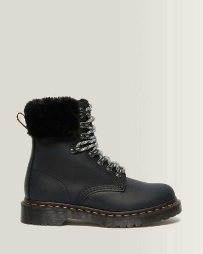 Serena À Col en Fourrure Synthétique Bottes Dames Cuir en , Taille: 37 - Dr. martens - Modalova