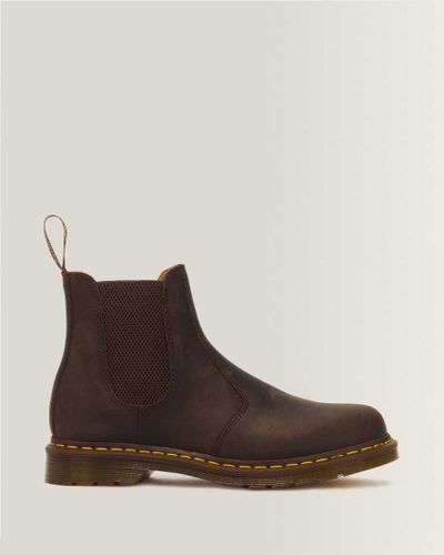 Chelsea Boots 2976 Yellow Stitch en Cuir Crazy Horse Chaussures en , Taille: 42 - Dr. martens - Modalova