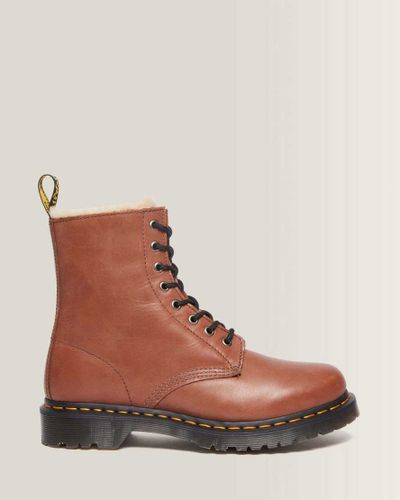 Boots 1460 Serena en Cuir Fourrées À Lacets en , Taille: 38 - Dr. martens - Modalova
