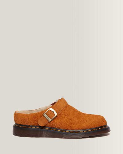 Mules Isham en Daim Et Fourrure Synthétique en /, Taille: 36 - Dr. martens - Modalova