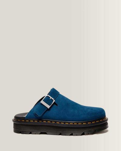 Suède Mules Plateformes Zebzag en Daim À Brides en , Taille: 36 - Dr. martens - Modalova
