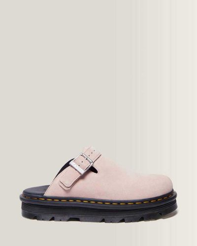 Suède Mules Plateformes Zebzag en Daim À Brides en , Taille: 43 - Dr. martens - Modalova