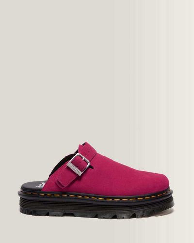 Suède Mules Plateformes Zebzag en Daim À Brides en , Taille: 45 - Dr. martens - Modalova