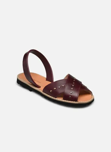 Sandales et nu-pieds Avarca Rock Cuir Vintage Burdeos - Minorquines - Modalova