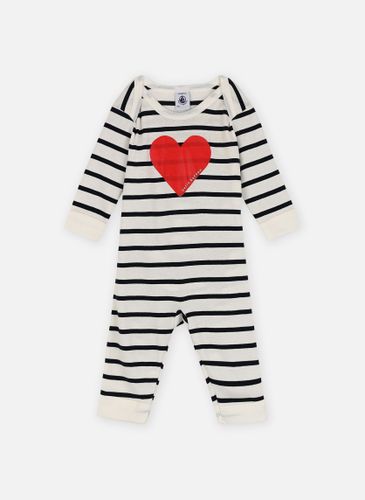 Vêtements Pyjama Sans Pieds Coeur en Coton pour Enfant - Petit Bateau - Modalova