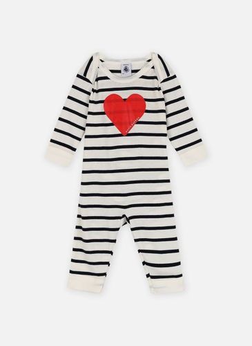 Vêtements Pyjama Sans Pieds Coeur en Coton pour Enfant - Petit Bateau - Modalova
