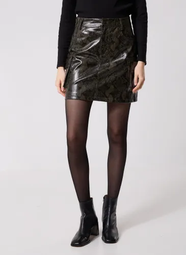 Vêtements Vilisana Hw Short Snake Pu Skirt - Vila - Modalova