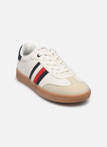 Baskets STRIPE LOW CUT LACE-UP SNEAKER /OFF WHITE/BLUE pour Enfant - Tommy Hilfiger - Modalova