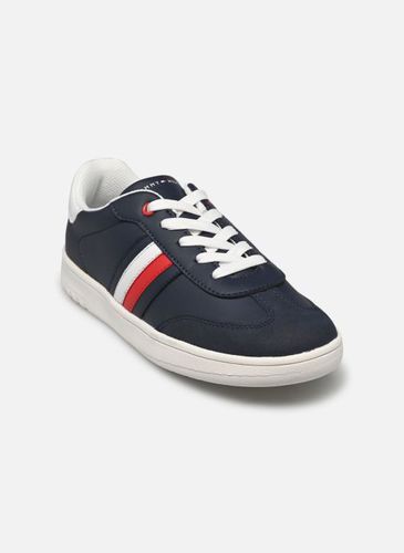 Baskets STRIPE LOW CUT LACE-UP SNEAKER BLUE/WHITE pour Enfant - Tommy Hilfiger - Modalova