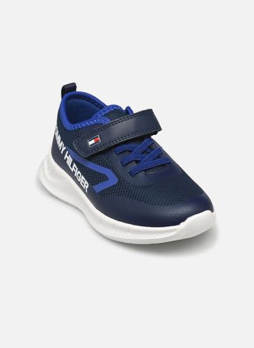 Baskets LOW CUT LACE-UP/VELCRO SNEAKER BLUE/ROYAL pour Enfant - Tommy Hilfiger - Modalova