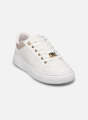 Baskets LOW CUT LACE-UP SNEAKER WHITE/PLATINUM pour Enfant - Tommy Hilfiger - Modalova