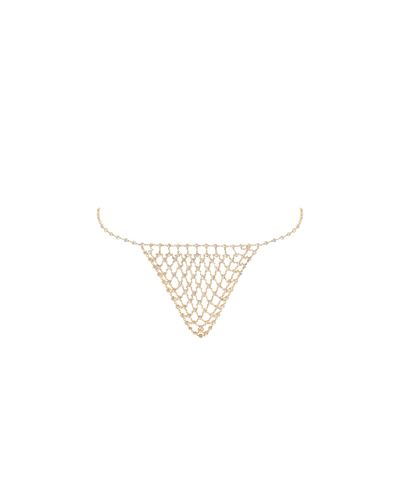 Marli Diamond Lattice Thong Gold - Bluebella - US - Modalova