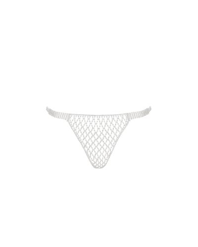 Elsa Diamond Lattice Thong Silver - Bluebella - US - Modalova