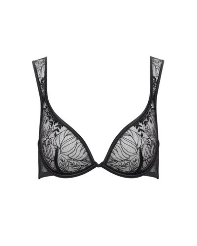 Seraphim Embroidered Sheer Bra Black - Bluebella - US - Modalova