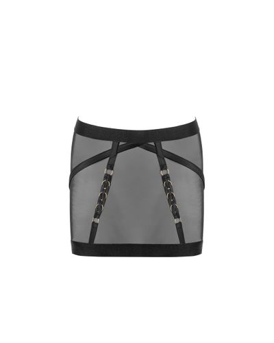 Suri Mesh Open-Back Skirt Black - Bluebella - US - Modalova