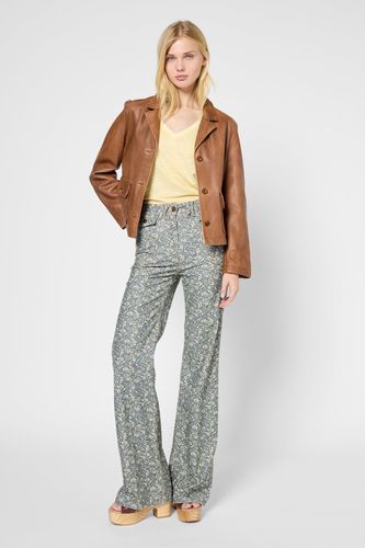 T-shirt en lin et col V argenté - GILBERTE - Gerard Darel - Modalova