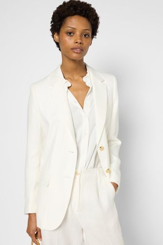 Blazer en lin - ROMANCIA - Ecru - Gerard Darel - Modalova