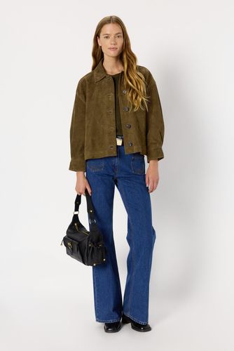 Surchemise en cuir velours - ROSE - Gerard Darel - Modalova