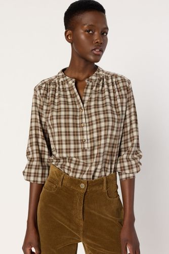 Blouse à carreaux - ALINE - Marron - Gerard Darel - Modalova