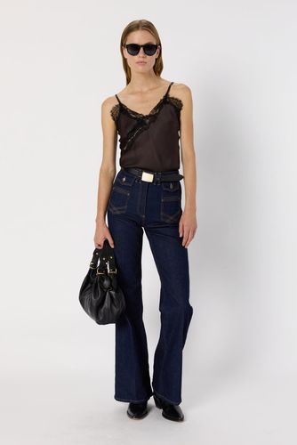 Top à fines bretelles et dentelle- ALISON - Gerard Darel - Modalova