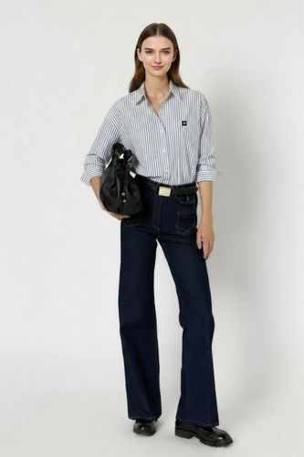 Chemise en coton à rayures- ALBA - Gerard Darel - Modalova