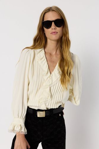 Chemise à volants et dentelle - ANNETTE - Gerard Darel - Modalova