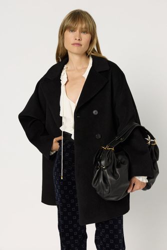 Manteau croisé en laine et angora - MAGALI - Gerard Darel - Modalova