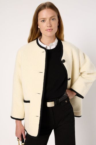 Veste bicolore en laine - MIREILLE - Gerard Darel - Modalova