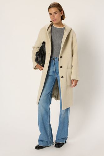 Manteau à capuche en laine et alpaga - MALOU - Gerard Darel - Modalova