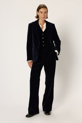 Pantalon large en velours ras - CLOTILDE - Gerard Darel - Modalova