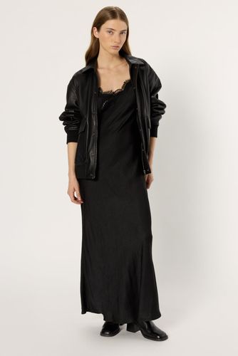 Robe longue à fines bretelles et dentelle - LOU - Gerard Darel - Modalova