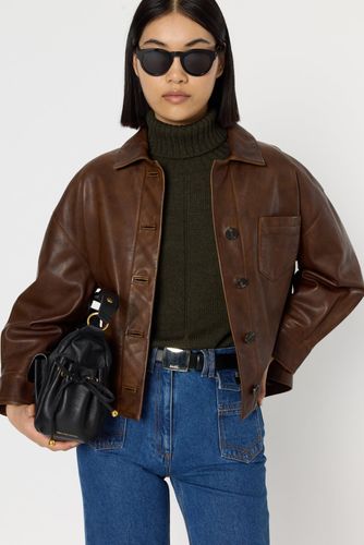 Surchemise en cuir vieilli - NICOLE - Gerard Darel - Modalova