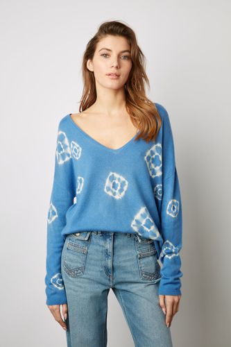 Pull V en cachemire tie and dye - LEHNIE - GD - Modalova