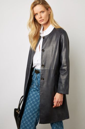 Veste longue en cuir - JEMIMA - GD - Modalova