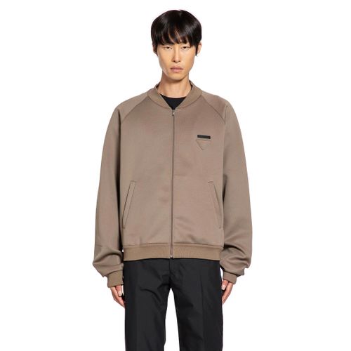 Techno Jersey Bomber Track Tacket - PRADA - Modalova