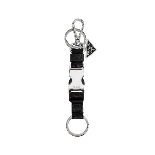 Logo Steel keyring - PRADA - Modalova